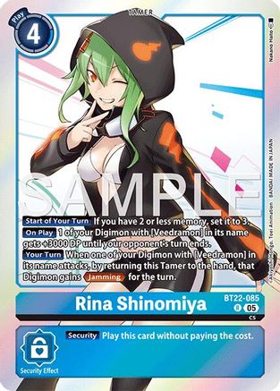 Image of Rina Shinomiya [BT22-085] [Cyber Eden]