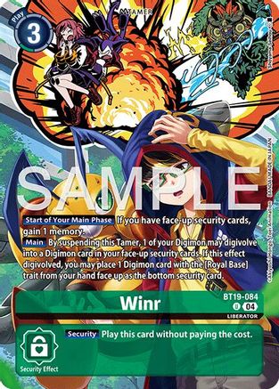 Image of Winr [BT19-084] (Digimon Liberator Debuggers Set) [Release Special Booster Ver.2.0]