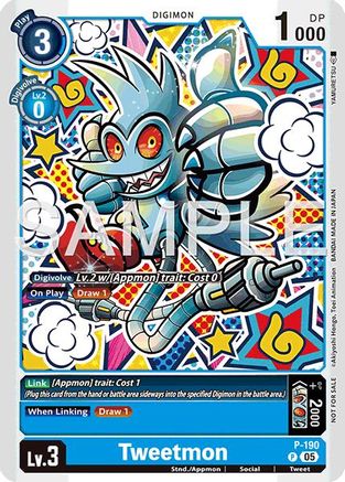 Image of Tweetmon [P-190] (Store Tournament 2025 Vol.3 Participation Pack) [Promotional Cards]