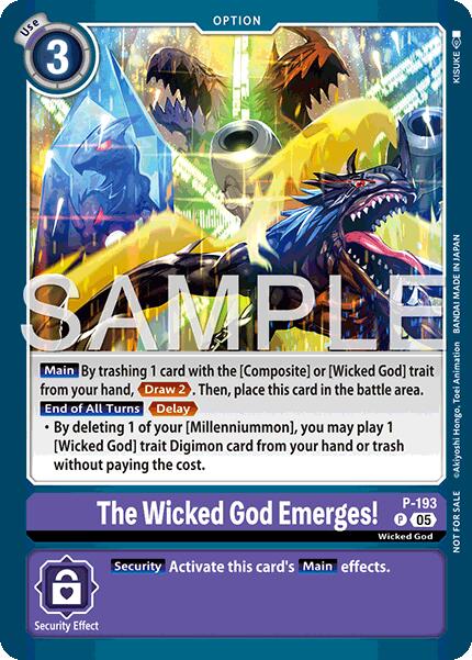 Image of The Wicked God Emerges! [P-193] (Store Tournament 2025 Vol.3 Participation Pack) [Promotional Cards]