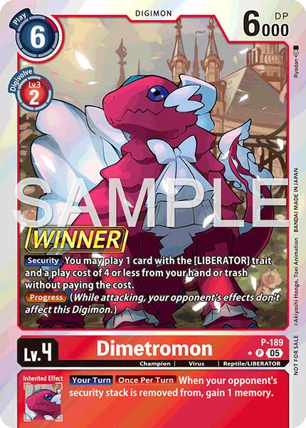 Image of Dimetromon [P-189] (Store Tournament 2025 Vol.3 Winner Pack) [Promotional Cards]