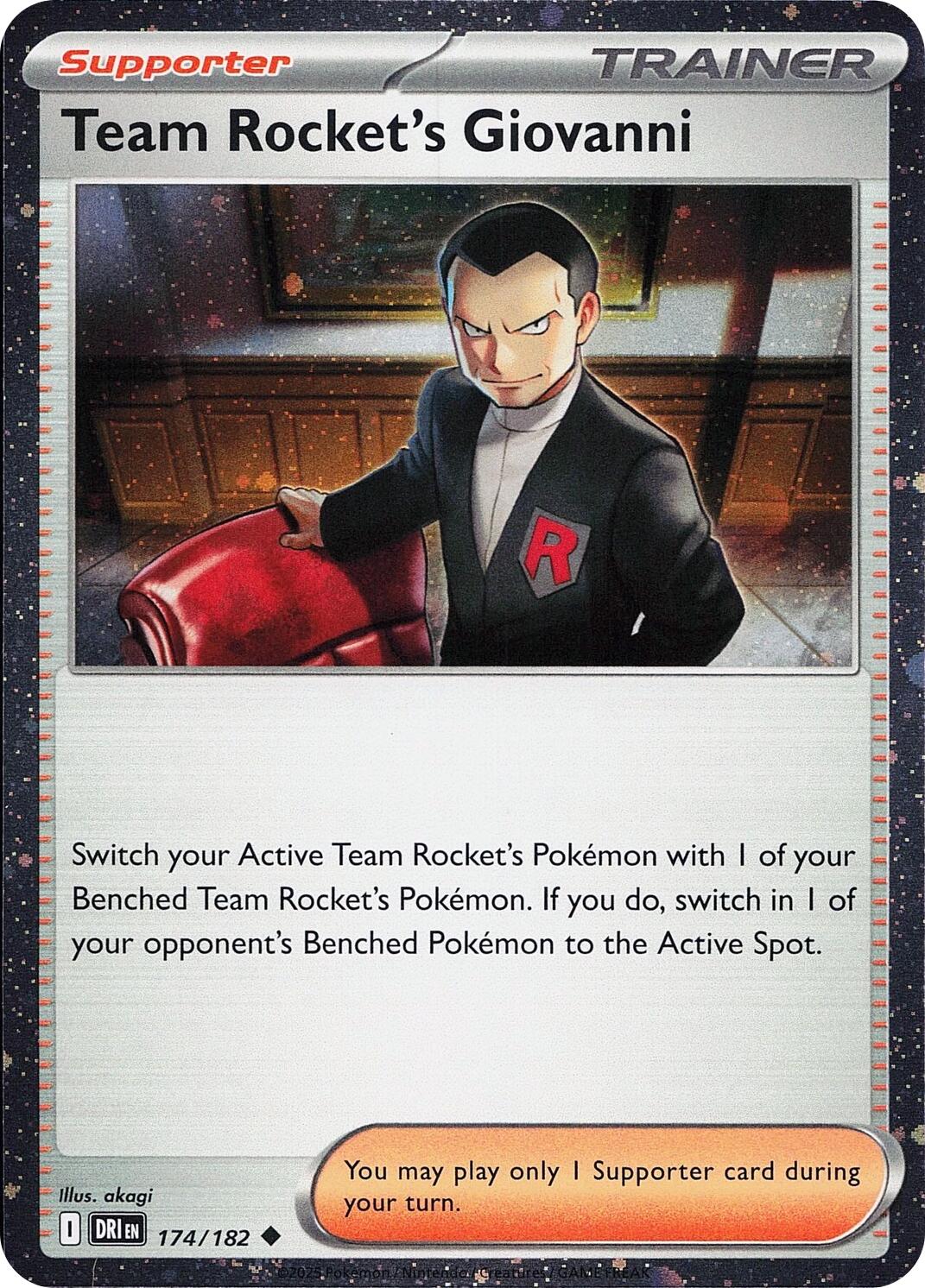 Image of Team Rocket's Giovanni (174/182) (Cosmos Holo) [Miscellaneous Cards]