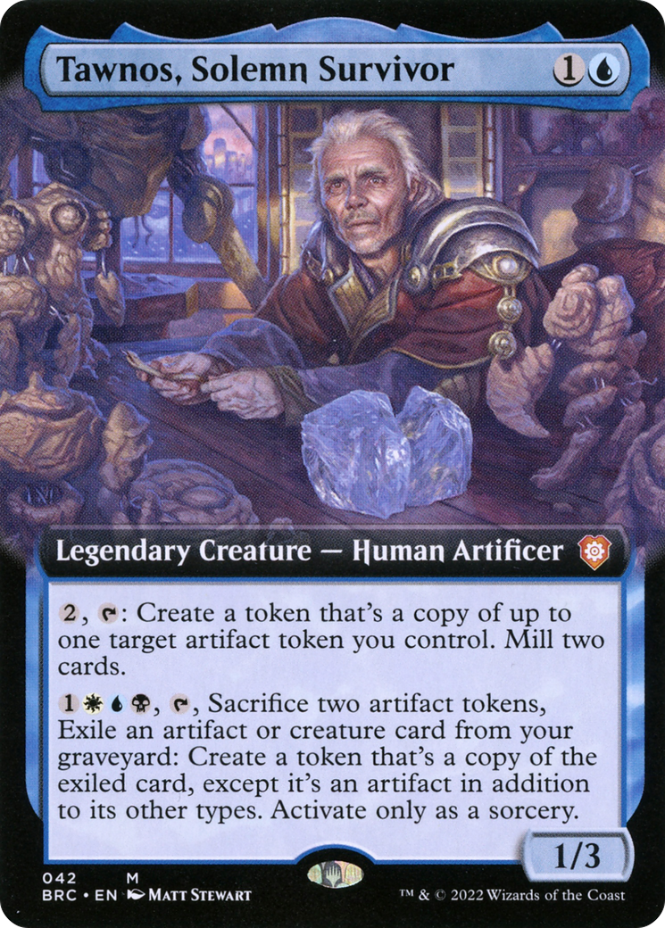 Image of Tawnos, Solemn Survivor (Extended Art) [The Brothers' War Commander]