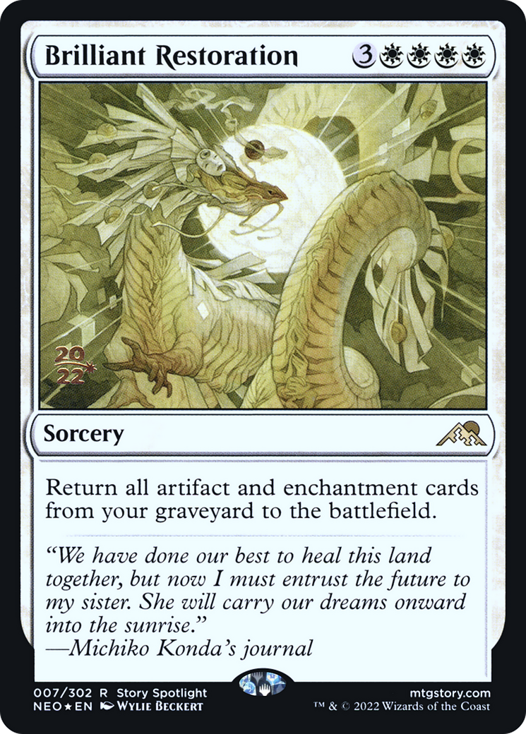 Image of Brilliant Restoration [Kamigawa: Neon Dynasty Prerelease Promos]