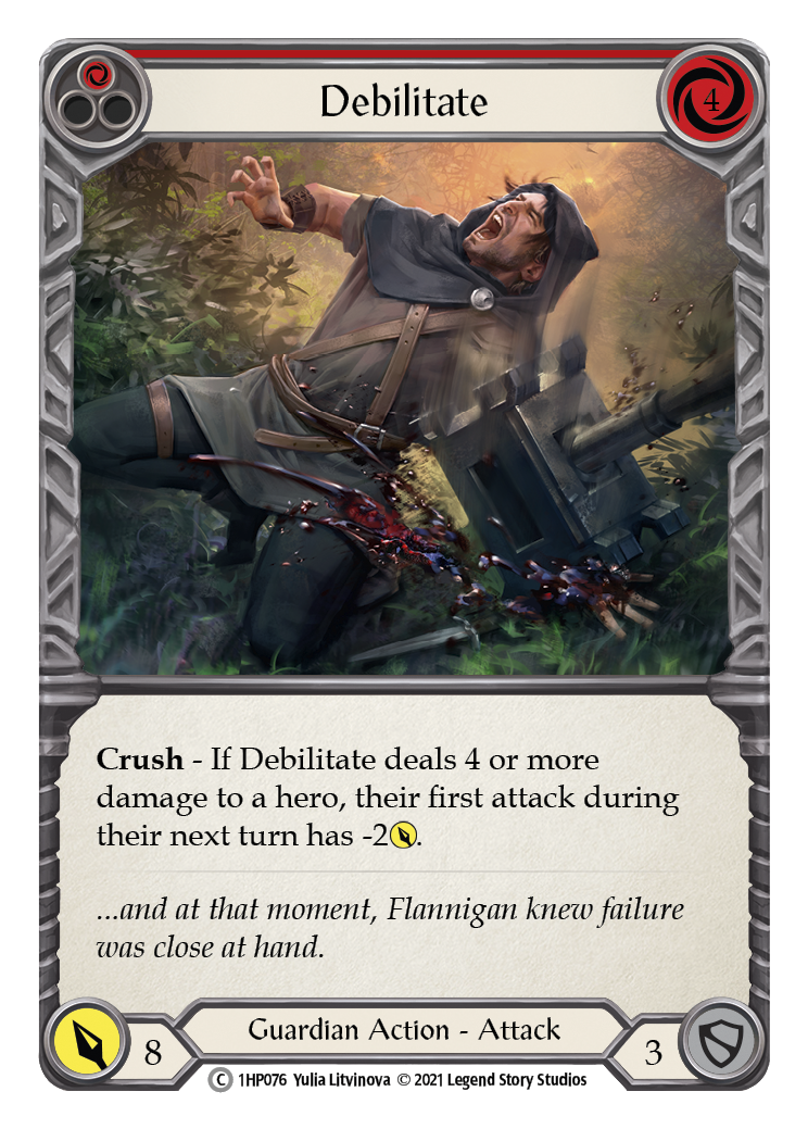 Image of Debilitate (Red) [1HP076] (History Pack 1)