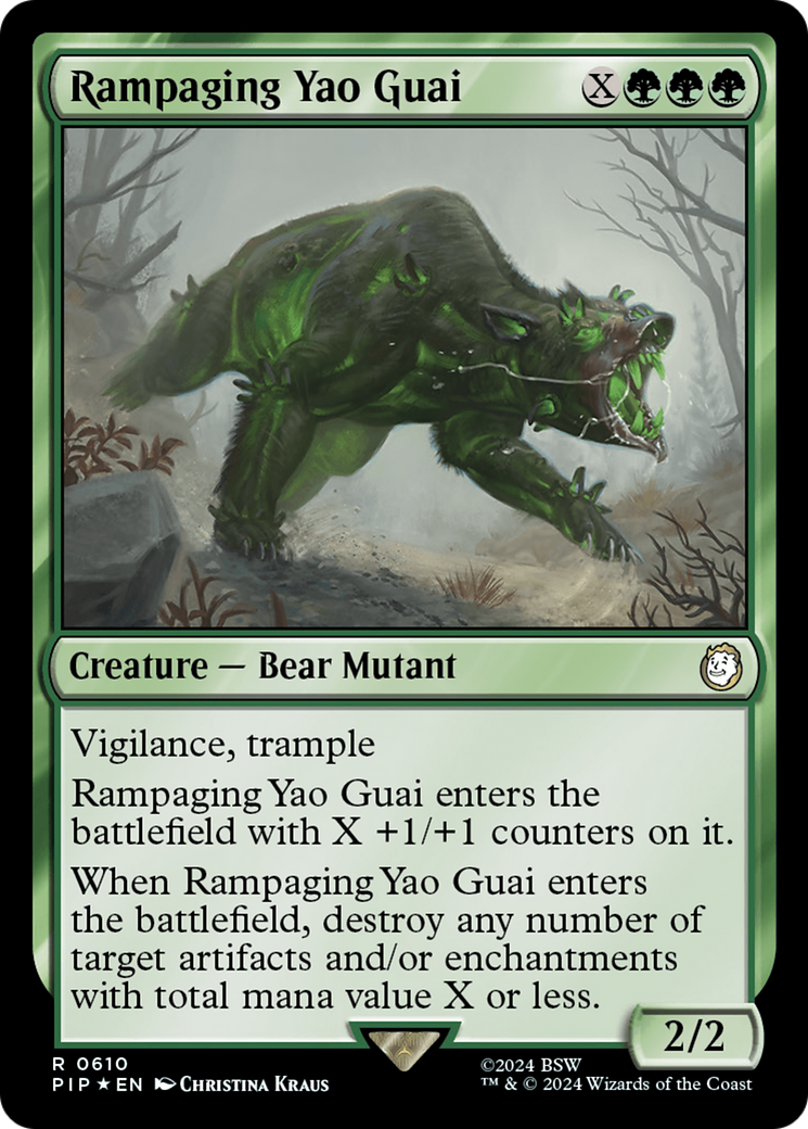Image of Rampaging Yao Guai (Surge Foil) [Fallout]
