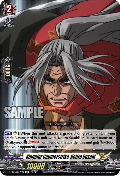Image of Singular Counterstrike, Kojiro Sasaki (D-TB02/027EN) [Record of Ragnarok]