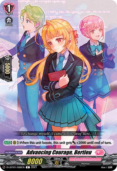 Image of Advancing Courage, Bertieu (D-LBT01/088EN) [Lyrical Melody]
