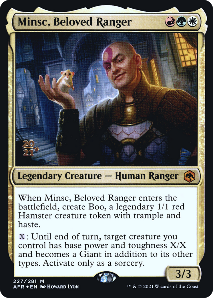 Image of Minsc, Beloved Ranger [Dungeons & Dragons: Adventures in the Forgotten Realms Prerelease Promos]