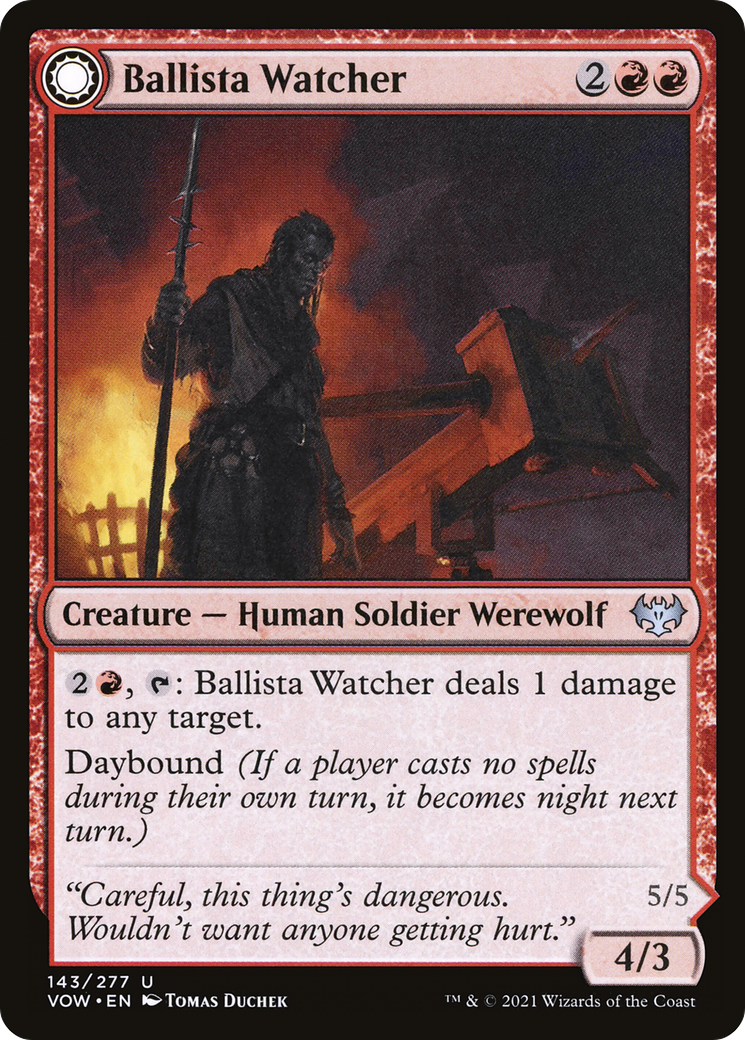 Image of Ballista Watcher // Ballista Wielder [Innistrad: Crimson Vow]