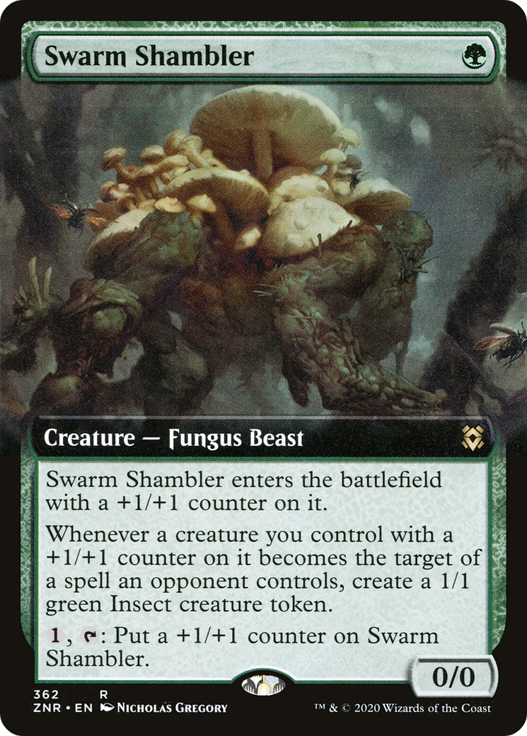 Image of Swarm Shambler (Extended Art) [Zendikar Rising]
