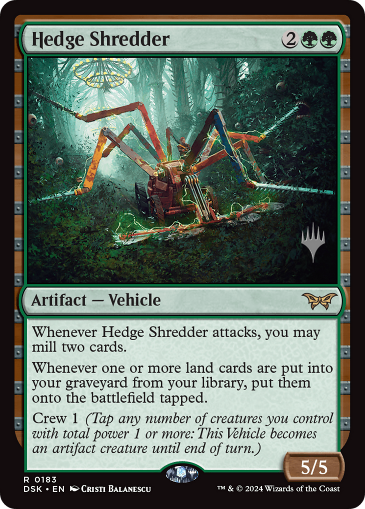 Image of Hedge Shredder (Promo Pack) [Duskmourn: House of Horror Promos]
