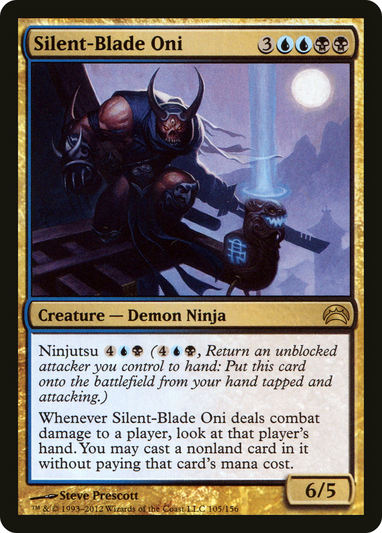 Image of Silent-Blade Oni (PC2-105) - Planechase 2012 Foil