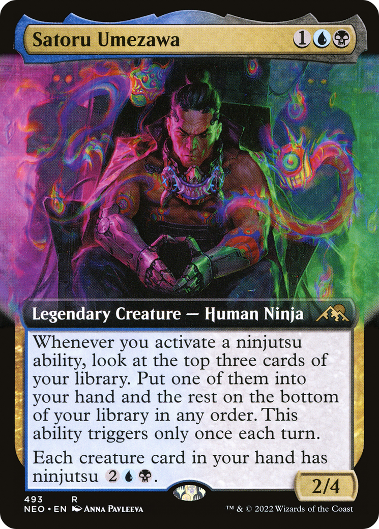 Image of Satoru Umezawa (Extended Art) [Kamigawa: Neon Dynasty]