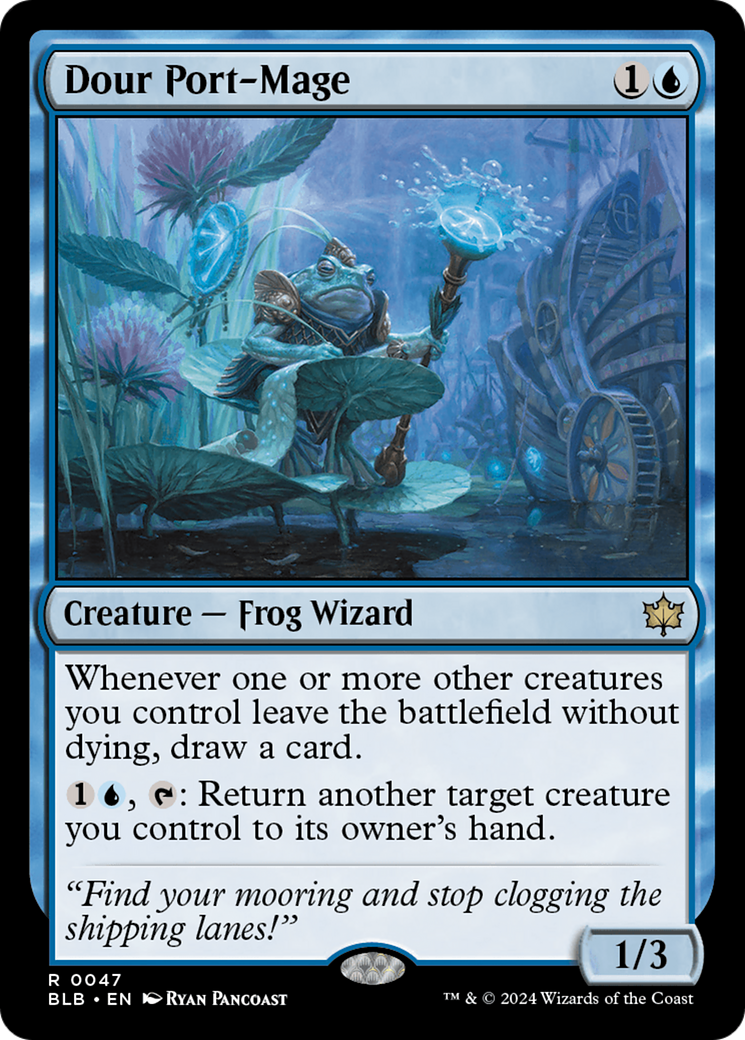 Image of Dour Port-Mage [Bloomburrow]