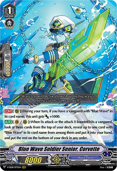 Image of Blue Wave Soldier Senior, Corvette (V-SS08/073EN) [Clan Selection Plus Vol.2]