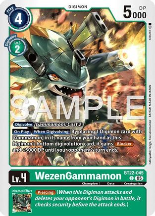 Image of WezenGammamon [BT22-045] [Cyber Eden]