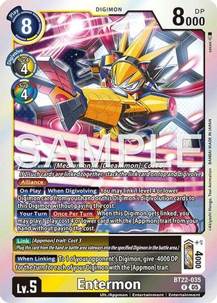 Image of Entermon [BT22-035] [Cyber Eden]
