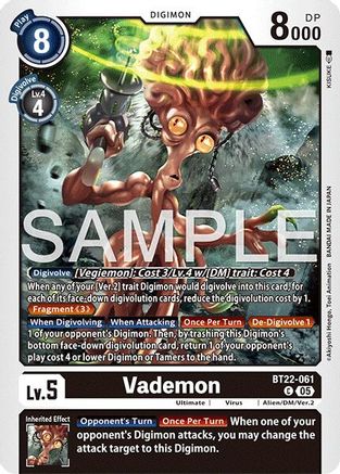 Image of Vademon [BT22-061] [Cyber Eden]