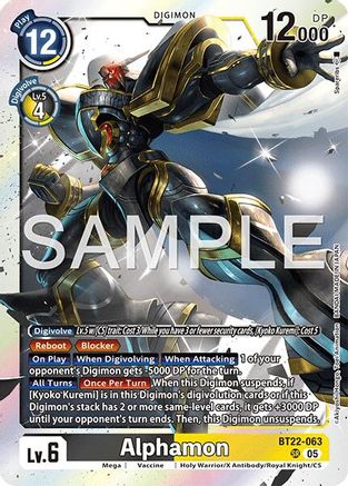 Image of Alphamon [BT22-063] [Cyber Eden]