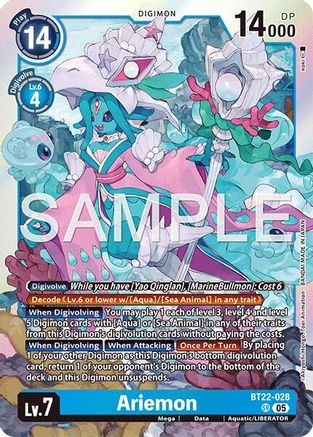 Image of Ariemon [BT22-028] [Cyber Eden]