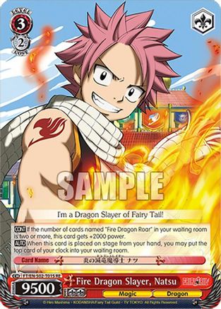Image of Fire Dragon Slayer, Natsu (SR) (FT/EN-S02-T01S SR RE) - Fairy Tail Chronicle Set