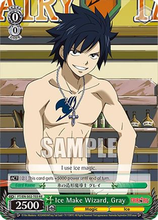 Image of Ice Make Wizard, Gray (FT/EN-S02-T03 TD RE) - Fairy Tail Chronicle Set