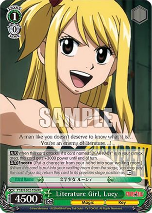 Image of Literature Girl, Lucy (FT/EN-S02-T06 TD RE) - Fairy Tail Chronicle Set