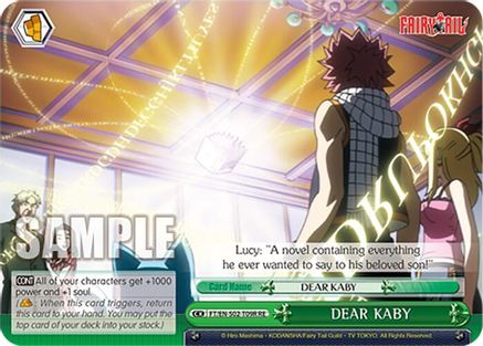Image of DEAR KABY (RRR) (FT/EN-S02-T09R RRR RE) - Fairy Tail Chronicle Set