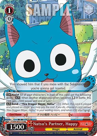 Image of Natsu's Partner, Happy (FT/EN-S02-T13 TD RE) - Fairy Tail Chronicle Set