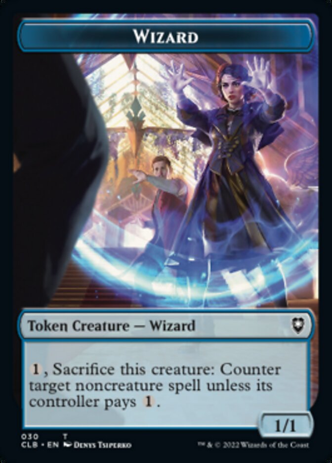 Image of Kor Warrior // Wizard Double-Sided Token [Commander Legends: Battle for Baldur's Gate Tokens]