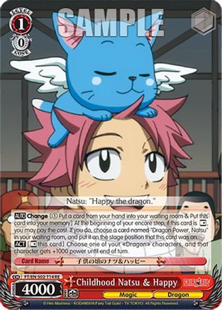 Image of Childhood Natsu & Happy (FT/EN-S02-T14 TD RE) - Fairy Tail Chronicle Set