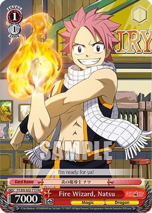Image of Fire Wizard, Natsu (FT/EN-S02-T15 TD RE) - Fairy Tail Chronicle Set