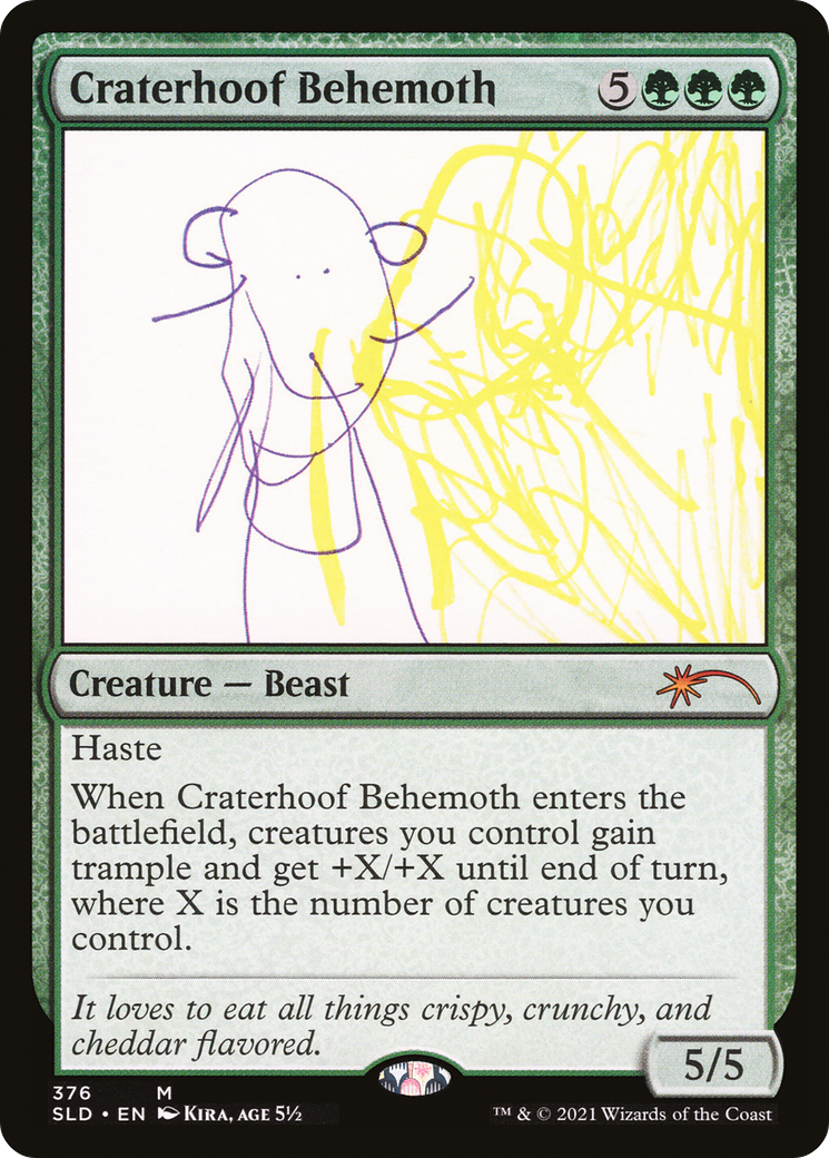 Image of Craterhoof Behemoth (376) [Secret Lair Drop Series]