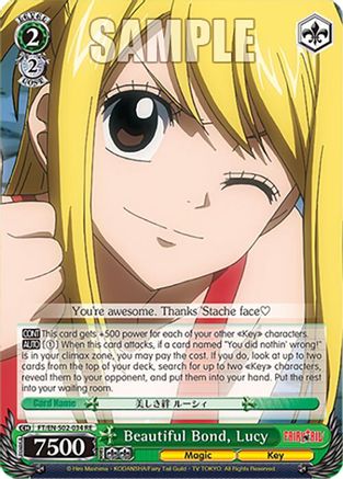 Image of Beautiful Bond, Lucy (FT/EN-S02-034 R RE) - Fairy Tail Chronicle Set
