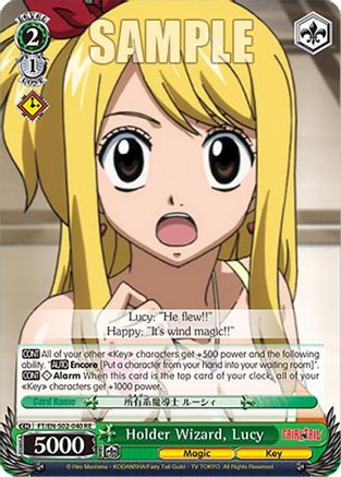 Image of Holder Wizard, Lucy (FT/EN-S02-040 U RE) - Fairy Tail Chronicle Set