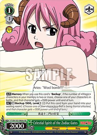 Image of Celestial Spirit of the Zodiac Gates (Aries) (FT/EN-S02-046Ari C RE) - Fairy Tail Chronicle Set