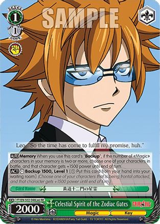 Image of Celestial Spirit of the Zodiac Gates (Leo) (FT/EN-S02-046Leo C RE) - Fairy Tail Chronicle Set