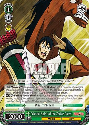 Image of Celestial Spirit of the Zodiac Gates (Sagittarius) (FT/EN-S02-046Sgr C RE) - Fairy Tail Chronicle Set