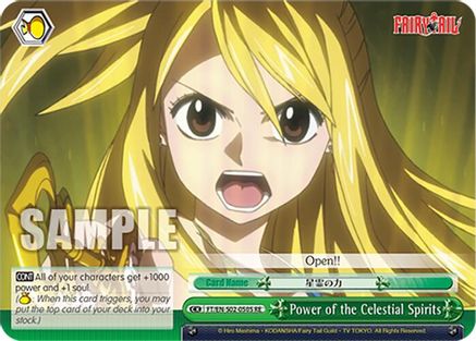 Image of Power of the Celestial Spirits (SR) (FT/EN-S02-050S SR RE) - Fairy Tail Chronicle Set