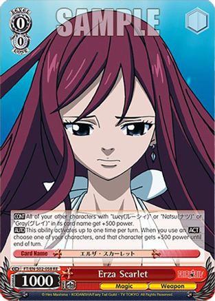 Image of Erza Scarlet (FT/EN-S02-058 U RE) - Fairy Tail Chronicle Set