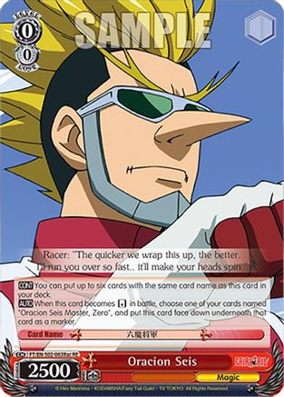 Image of Oracion Seis (Racer) (FT/EN-S02-063Rac C RE) - Fairy Tail Chronicle Set