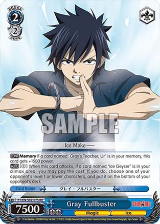 Image of Gray Fullbuster (FT/EN-S02-075 R RE) - Fairy Tail Chronicle Set