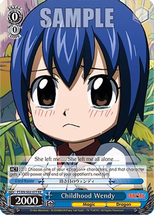 Image of Childhood Wendy (FT/EN-S02-077 U RE) - Fairy Tail Chronicle Set