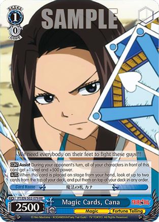 Image of Magic Cards, Cana (FT/EN-S02-079 U RE) - Fairy Tail Chronicle Set