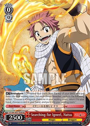 Image of Searching for Igneel, Natsu (RRR) (FT/EN-S02-103R RRR RE) - Fairy Tail Chronicle Set