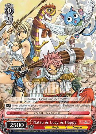Image of Natsu & Lucy & Happy (FT/S09-E110 PR RE) - Fairy Tail Chronicle Set