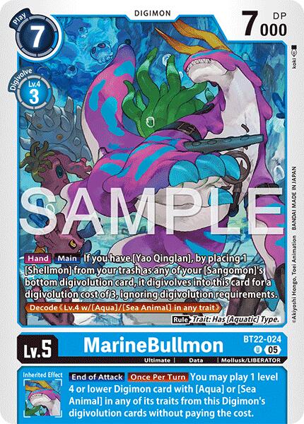 Image of MarineBullmon [BT22-024] [Cyber Eden]
