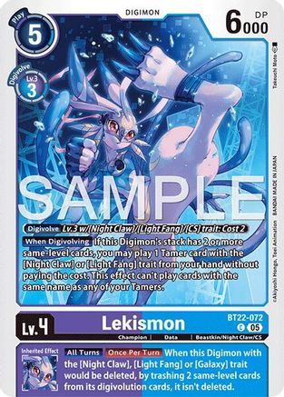 Image of Lekismon [BT22-072] [Cyber Eden]