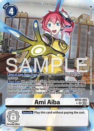Image of Ami Aiba [BT22-093] (Alternate Art) [Cyber Eden]
